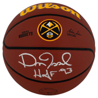Dan Issel Signed Nuggets Logo Basketball Inscribed "HOF 93" (Schwartz) at PristineAuction.com