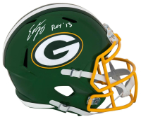 Eddie Lacy Signed Packers Full-Size Flash Alternate Speed Helmet Inscribed "ROY '13" (Schwartz) at PristineAuction.com