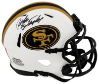 John Taylor Signed 49ers Lunar Eclipse Alternate Speed Mini Helmet (Schwartz) at PristineAuction.com