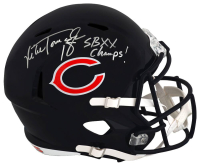 Mike Tomczak Signed Bears Full-Size Speed Helmet Inscribed "SB XX Champs" (Schwartz) at PristineAuction.com