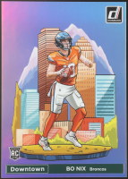Bo Nix 2024 Panini Donruss Football Oversized Downtown Jumbo #19 RC at PristineAuction.com