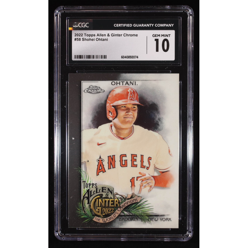 Shohei Ohtani 2022 Topps Allen and Ginter Chrome #58 (CGC 10) at PristineAuction.com