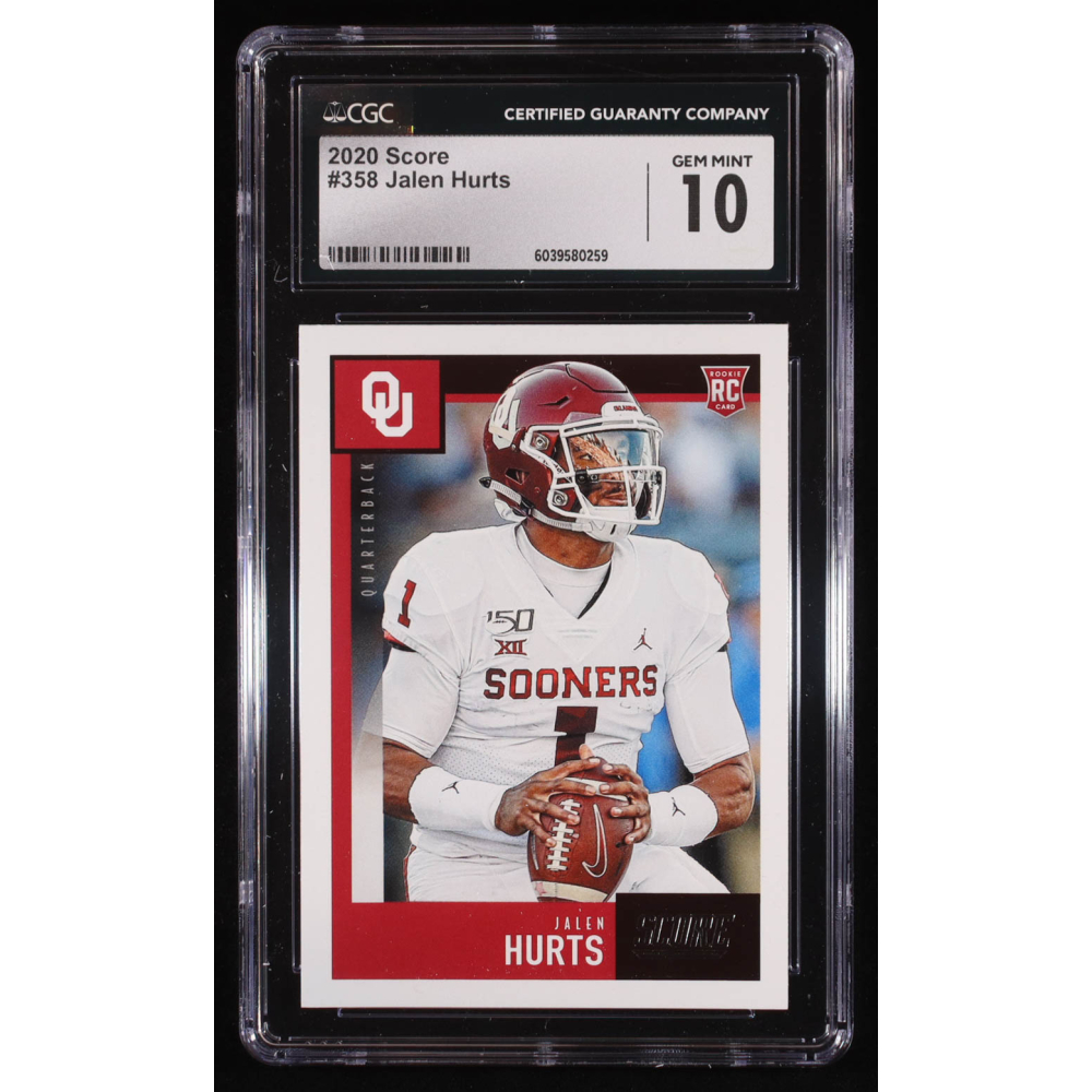 Jalen Hurts 2020 Score #358 RC (CGC 10) at PristineAuction.com