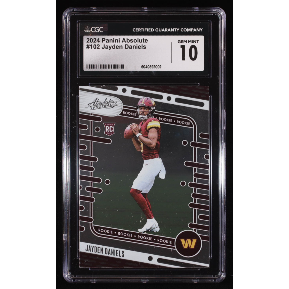 Jayden Daniels 2024 Absolute #102 RC (CGC 10) at PristineAuction.com