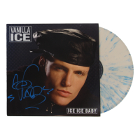 Vanilla Ice Signed "Ice Ice Baby" Vinyl Record Album Cover with Vinyl Record Album (Beckett) at PristineAuction.com