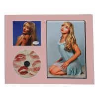Sabrina Carpenter Signed "Short n' Sweet" 11x14 Custom Matted CD Insert Display (ACOA) at PristineAuction.com