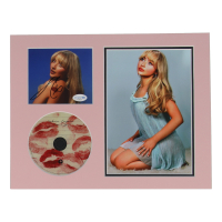 Sabrina Carpenter Signed "Short n' Sweet" 11x14 Custom Matted CD Insert Display (ACOA) at PristineAuction.com