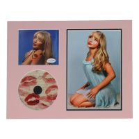 Sabrina Carpenter Signed "Short n' Sweet" 11x14 Custom Matted CD Insert Display (ACOA) at PristineAuction.com