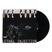 Ice Cube Signed "Lethal Injection" Vinyl Record Album Cover with Vinyl Record Album (Beckett) at PristineAuction.com