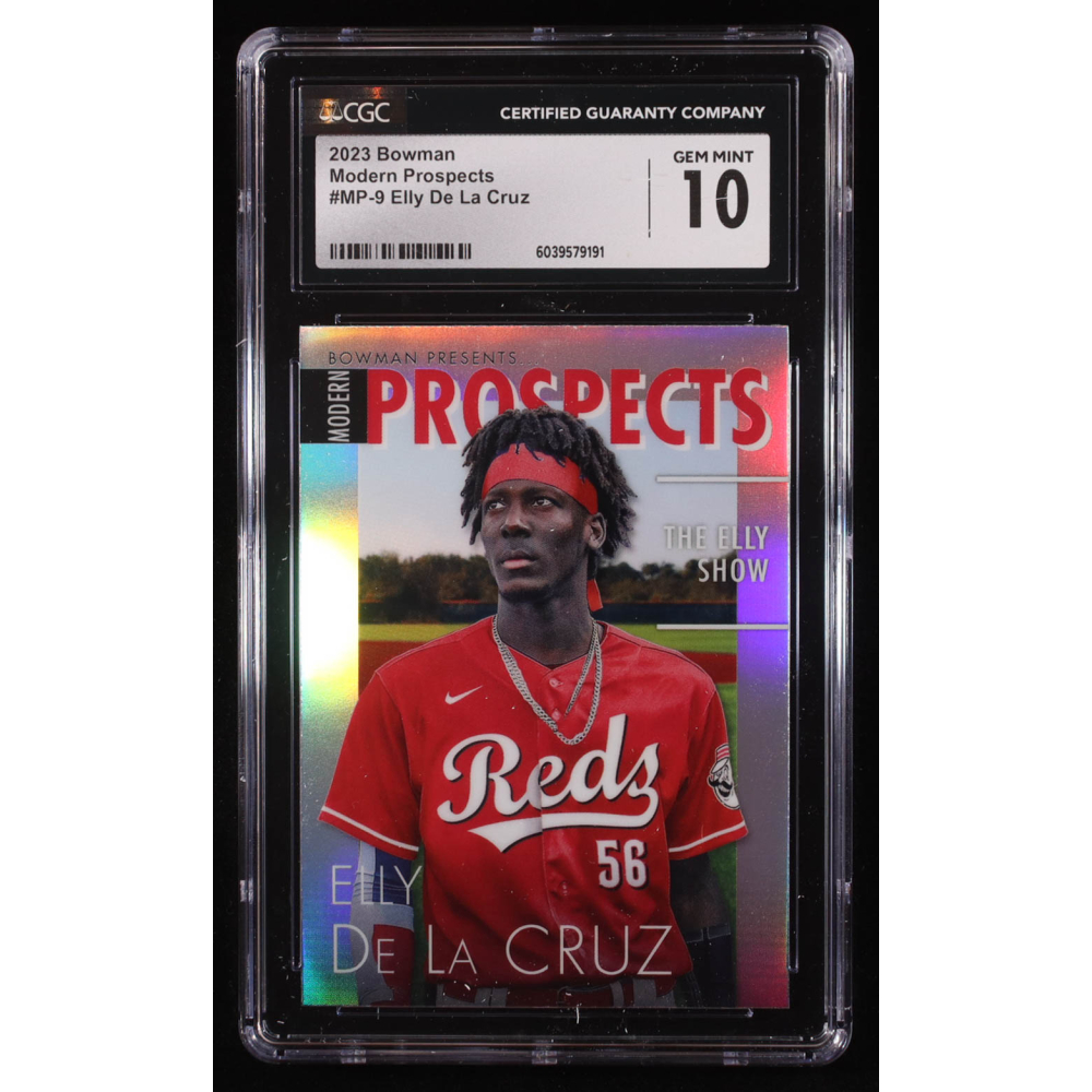 Elly De La Cruz 2023 Bowman Chrome Modern Prospect #MP9 RC (CGC 10) at PristineAuction.com