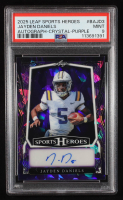 Jayden Daniels 2025 Leaf Sports Heroes Autograph Crystal Purple #BAJD3 #13/15 (PSA 9) at PristineAuction.com