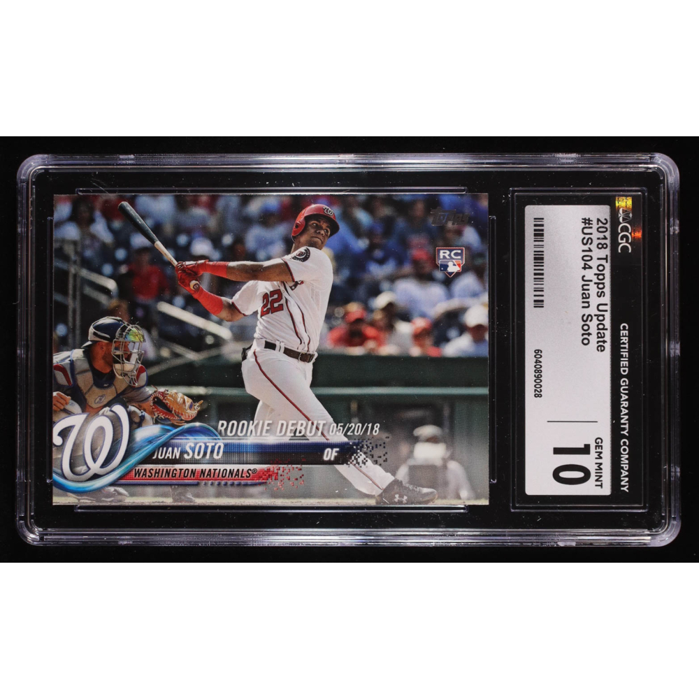 Juan Soto 2018 Topps Update #US104 RC (CGC 10) at PristineAuction.com