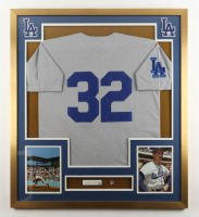 Sandy Koufax Signed Custom Framed Cut Display with Jersey (PSA) at PristineAuction.com