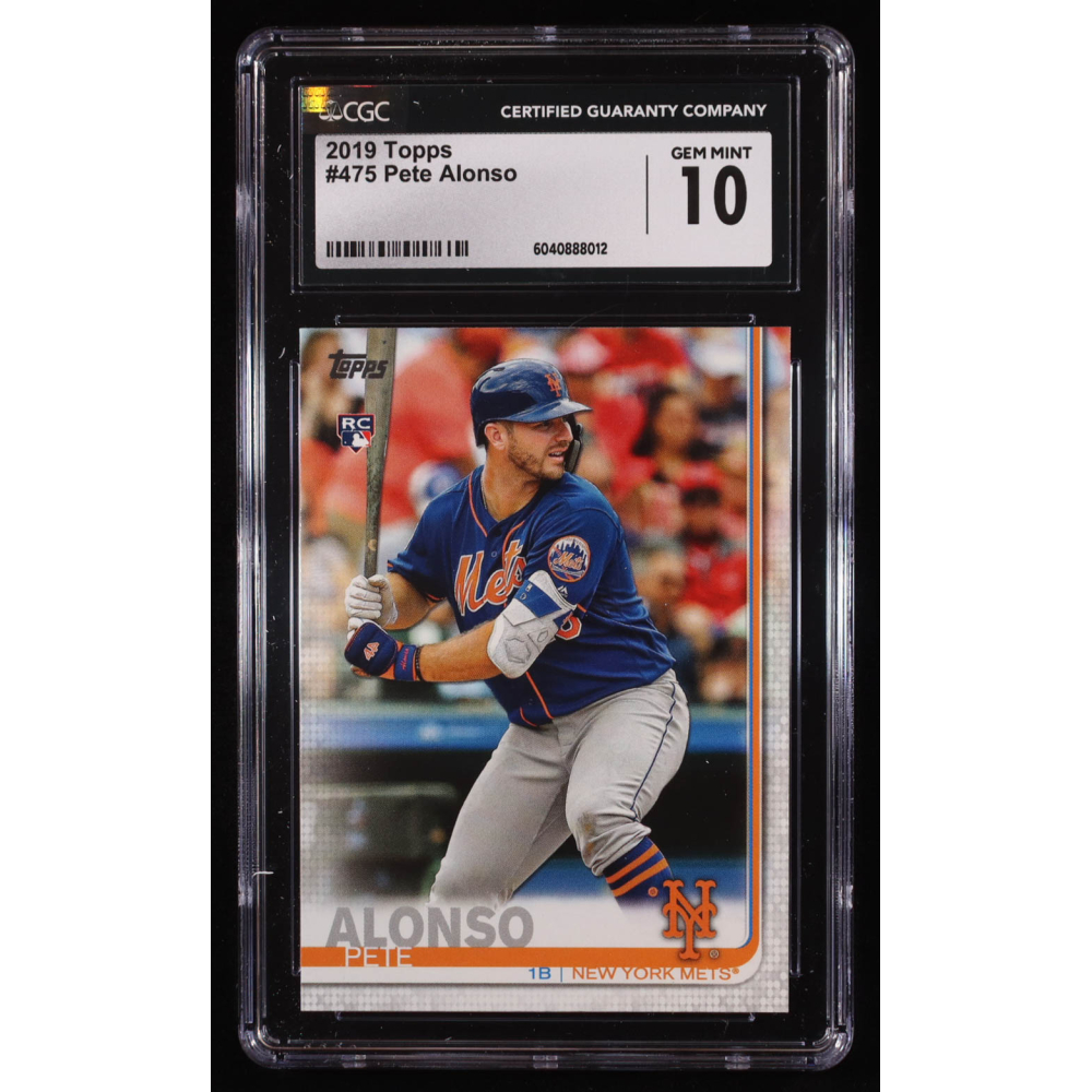 Pete Alonso 2019 Topps #475 RC (CGC 10) at PristineAuction.com