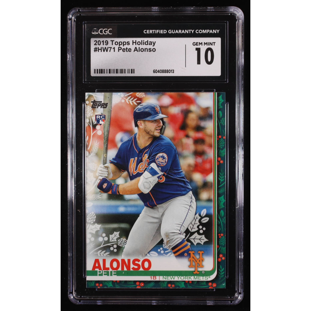 Pete Alonso 2019 Topps Walmart Holiday #HW71 RC (CGC 10) at PristineAuction.com