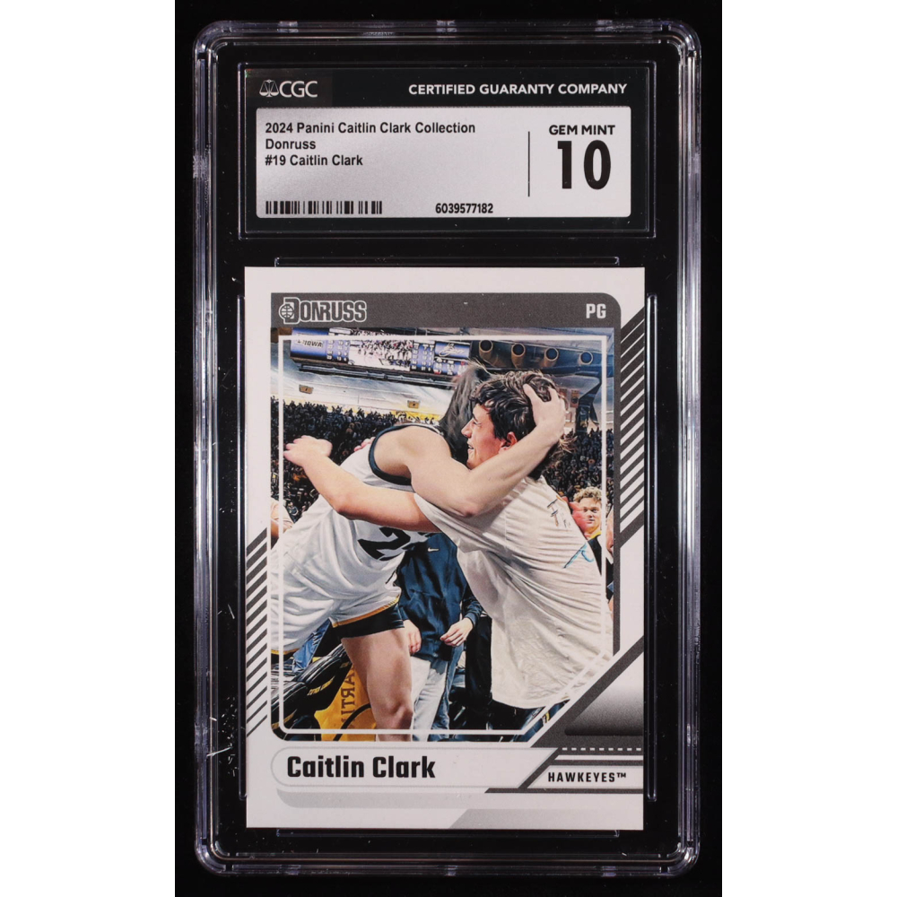 Caitlin Clark 2024 Panini Caitlin Clark Collection Donruss #19 RC (CGC 10) at PristineAuction.com