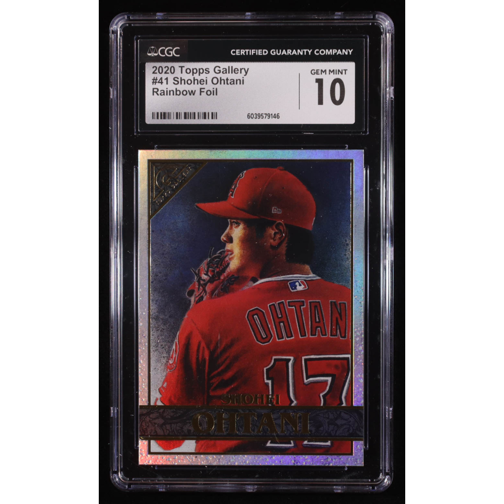 Shohei Ohtani 2020 Topps Gallery Rainbow Foil #41 (CGC 10) at PristineAuction.com Shohei Ohtani 2020 Topps Gallery Rainbow Foil #41 (CGC 10) at PristineAuction.com