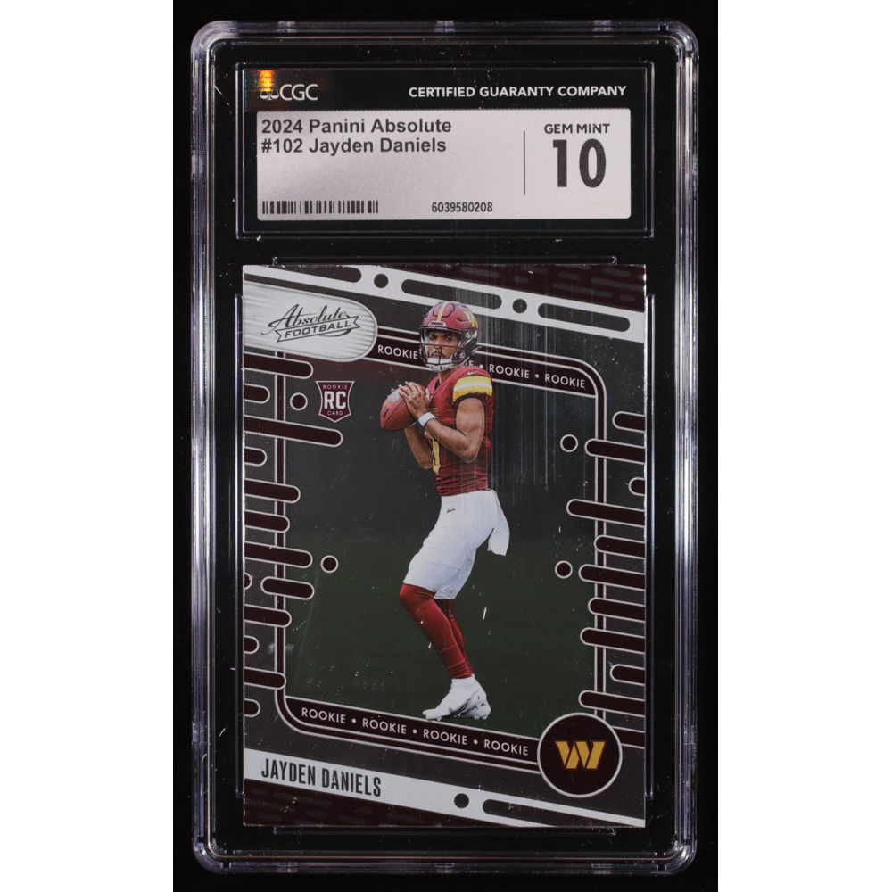 Jayden Daniels 2024 Absolute #102 RC (CGC 10) at PristineAuction.com