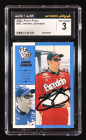 Jimmie Johnson Signed 2002 Press Pass #44 (CGC 3) at PristineAuction.com