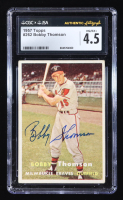 Bobby Thomson Signed 1957 Topps #262 (CGC 4.5) at PristineAuction.com