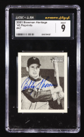 Bobby Thomson Signed 2001 Bowman Heritage / '1948 Reprints #47 (CGC 9) at PristineAuction.com