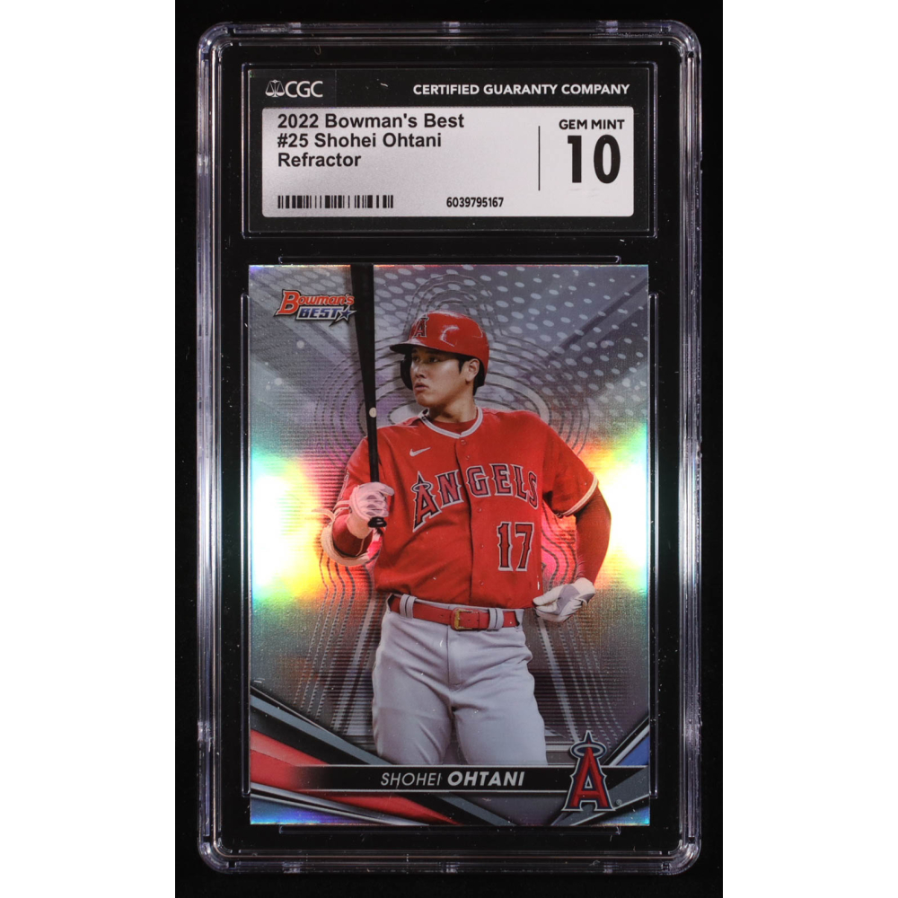Shohei Ohtani 2022 Bowman's Best Refractors #25 (CGC 10) at PristineAuction.com
