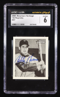 Bobby Thomson Signed 2001 Bowman Heritage / '1948 Reprints #47 (CGC 6) at PristineAuction.com