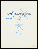 Bradley Cooper & Sienna Miller Signed "American Sniper Script Cover" 8x10 Photo (ACOA) at PristineAuction.com