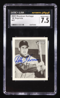 Bobby Thomson Signed 2001 Bowman Heritage / '1948 Reprints #47 (CGC 7.5) at PristineAuction.com