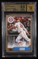 Juan Soto 2022 Topps '87 Topps Autographs Gold #87BAJS S2 #39/50 (BGS 9.5 | Auto Grade BGS 10) at PristineAuction.com