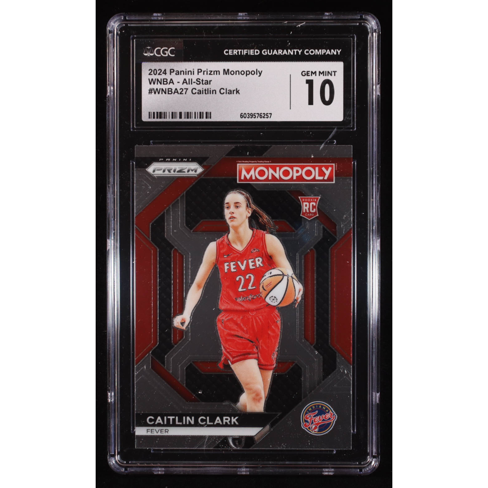 Caitlin Clark 2024 Panini Prizm Monopoly WNBA Insert #WNBA27 RC (CGC 10) at PristineAuction.com