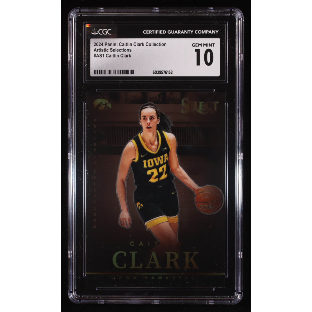 Caitlin Clark 2024 Panini Caitlin Clark Collection Select Artistic Selections #AS1 RC (CGC 10) at PristineAuction.com