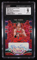 Toni Kukoc 2019-20 Panini Prizm Signatures Red Scope #SG-TKC (CGC 9 | Auto 10) at PristineAuction.com
