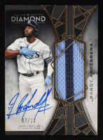 Randy Arozarena 2022 Topps Diamond Icons Jumbo Patch Autographs Black #AJPRAR #7/10 at PristineAuction.com