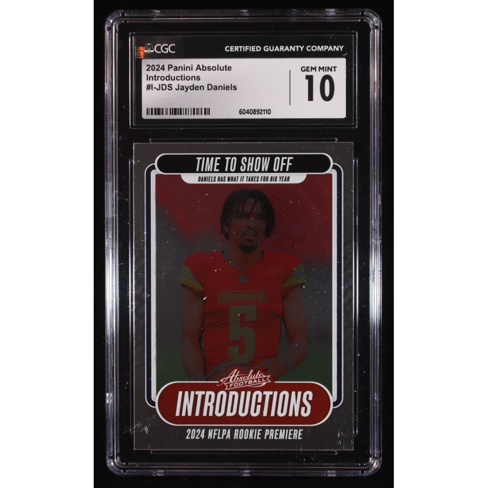 Jayden Daniels 2024 Absolute Introductions #18 RC (CGC 10) at PristineAuction.com