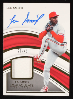 Lee Smith 2023 Panini Immaculate Collection Autograph Materials #LS #21/49 at PristineAuction.com