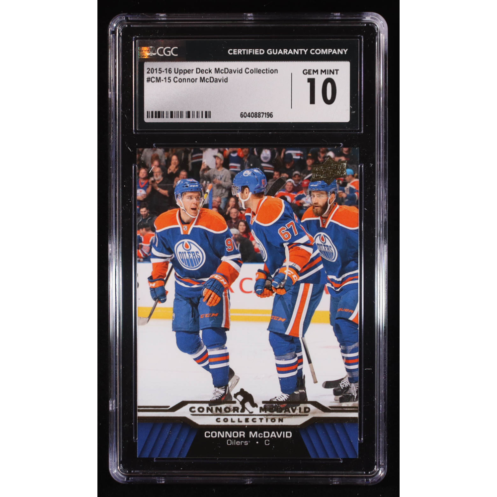 Connor McDavid 2015-16 Upper Deck Connor McDavid Collection #15 RC (CGC 10) at PristineAuction.com