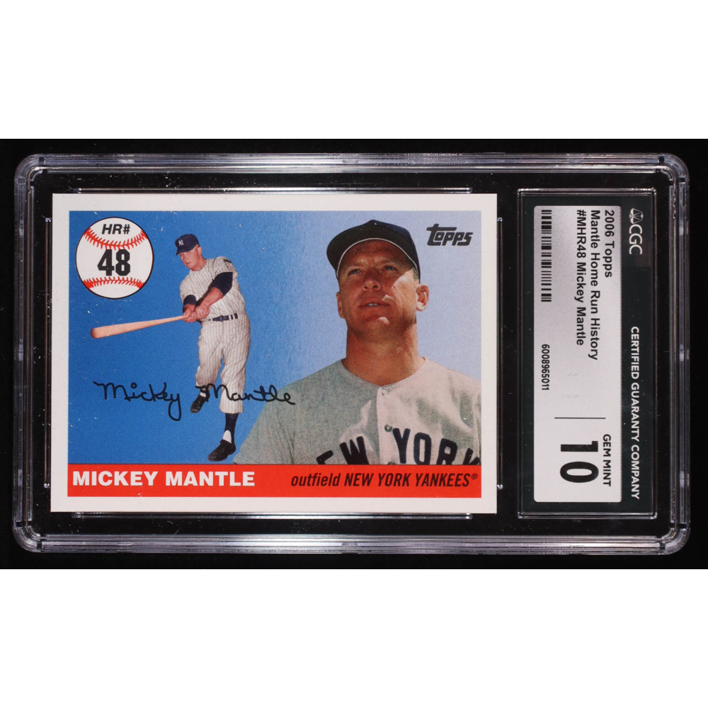 Mickey Mantle 2006 Topps Mantle Home Run History #MHR48 (CGC 10) at PristineAuction.com