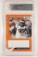 Aidan Hutchinson 2022 Pro Set Metal Football Pre-Production Proof Clear Orange #NNO #1/1 RC at PristineAuction.com