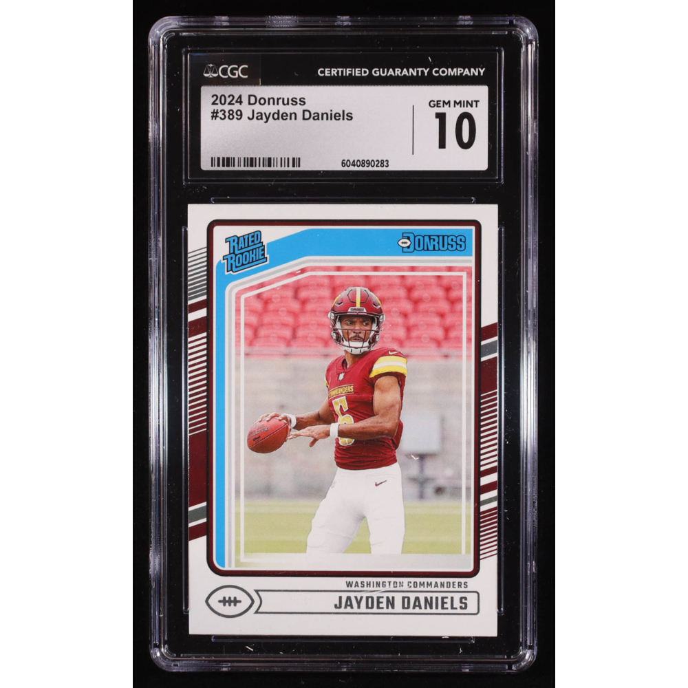 Jayden Daniels 2024 Donruss #389 RR RC (CGC 10) at PristineAuction.com