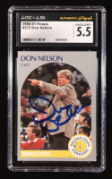 Don Nelson Signed 1990-91 Hoops #313 (CGC 5.5) at PristineAuction.com