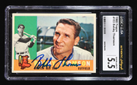 Bobby Thomson Signed 1960 Topps #153 (CGC 5.5) at PristineAuction.com