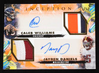 Caleb Williams / Jayden Daniels 2024 Topps Inception Dual Rookie Relic Autographs Orange #DRRAWD #25/50 RC at PristineAuction.com