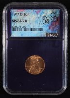 1947-D Lincoln Wheat Cent - Trader Bea Purple Core (NGC MS64 RD) at PristineAuction.com