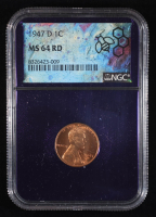 1947-D Lincoln Wheat Cent - Trader Bea Purple Core (NGC MS64 RD) at PristineAuction.com