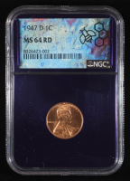 1947-D Lincoln Wheat Cent - Trader Bea Purple Core (NGC MS64 RD) at PristineAuction.com