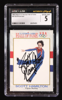 Scott Hamilton Signed 1991 Impel US Olympic Hall of Fame #46 (CGC 5) at PristineAuction.com