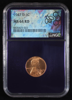 1947-D Lincoln Wheat Cent - Trader Bea Purple Core (NGC MS64 RD) at PristineAuction.com