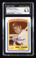 Bobby Thomson Signed 1990 Swell Greats #21 (CGC 6.5) at PristineAuction.com