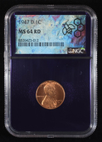 1947-D Lincoln Wheat Cent - Trader Bea Purple Core (NGC MS64 RD) at PristineAuction.com